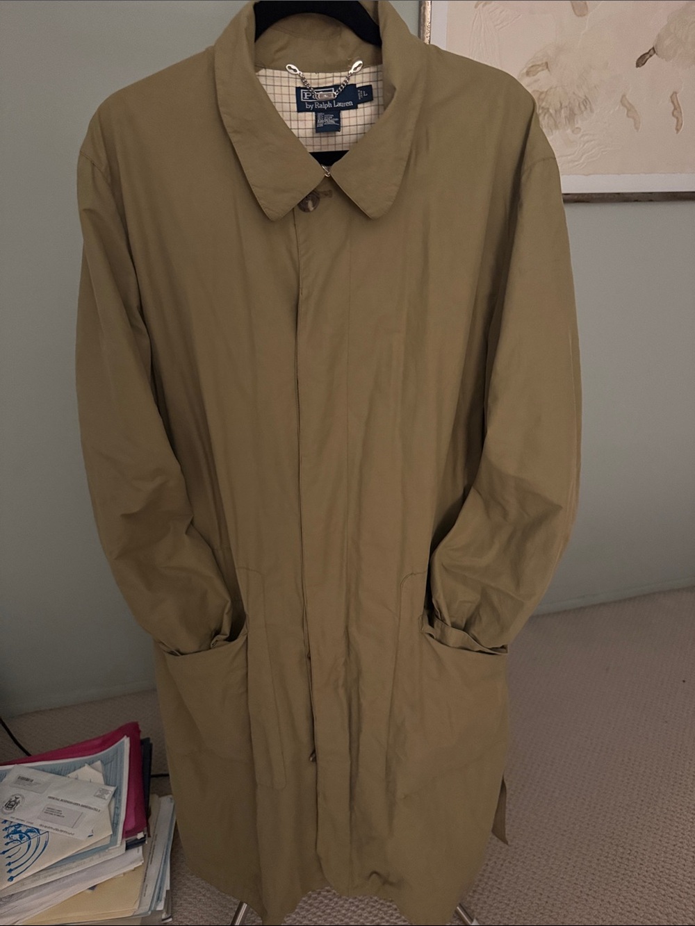 Polo by Ralph Lauren Olive/Tan Trench Coat
